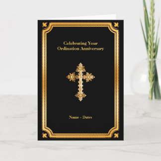 Ordination Anniversary ANY 25th 30th 40th 50th Card