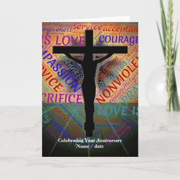 Ordination Anniversary Card Jesus Cross
