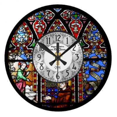 Ordination Anniversary Clock Stained Glass Custom