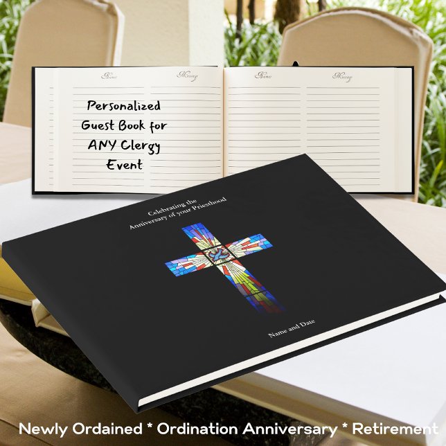 Ordination Anniversary Guest Book ANY Personalized (Creator Uploaded)