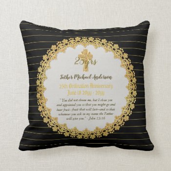 Ordination Anniversary Pillow - ANY CLERGY or YRS