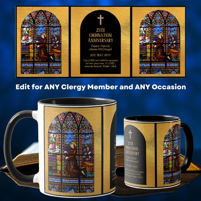 Ordination Anniversary Priest Pastor Deacon Clergy Mug (Creator Uploaded)