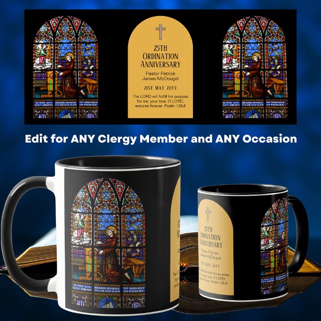 Ordination Anniversary Priest Pastor Deacon Clergy Mug (Creator Uploaded)