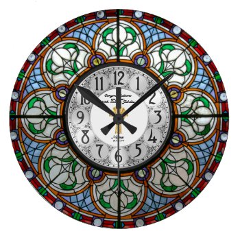 Ordination Anniversary Stained Glass 25th 50th ANY Large Clock