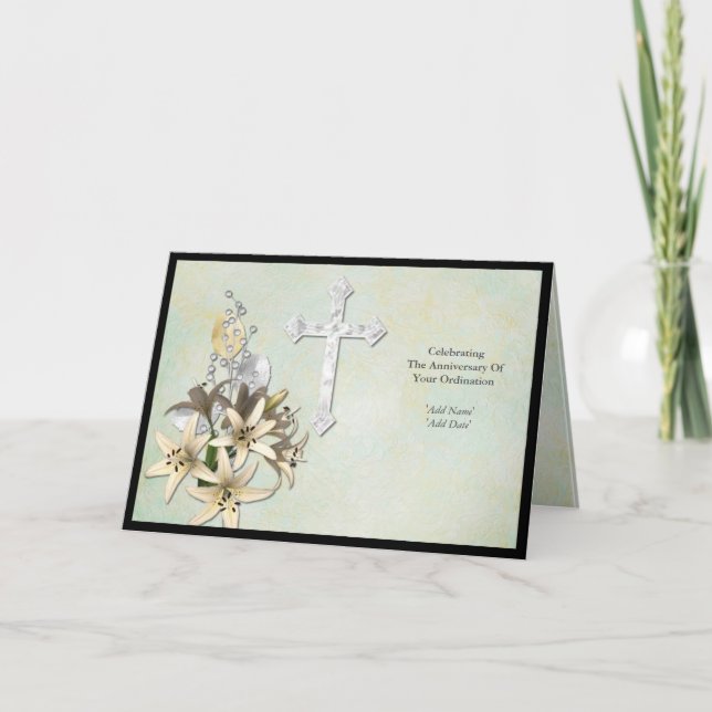 Ordination Blessing | Ordination Anniversary Card (Front)