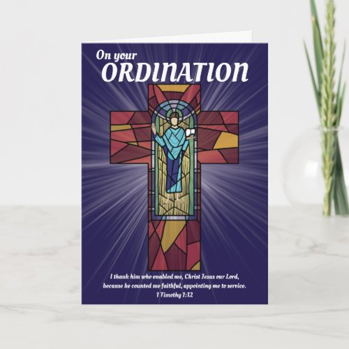 Ordination For The Priesthood Card