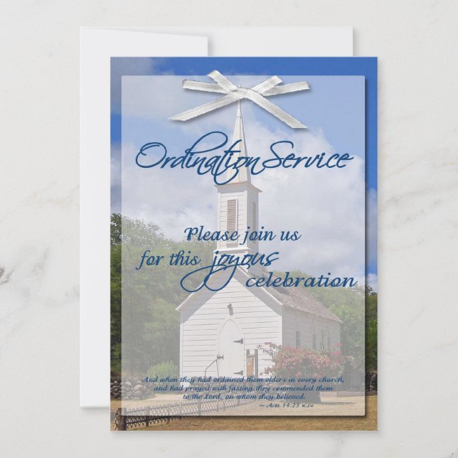 Ordination Invitation (Front)