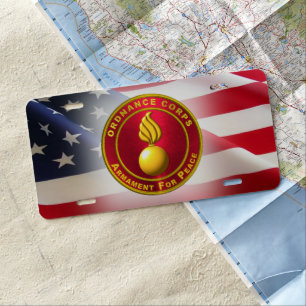 Ordnance Corps License Plate