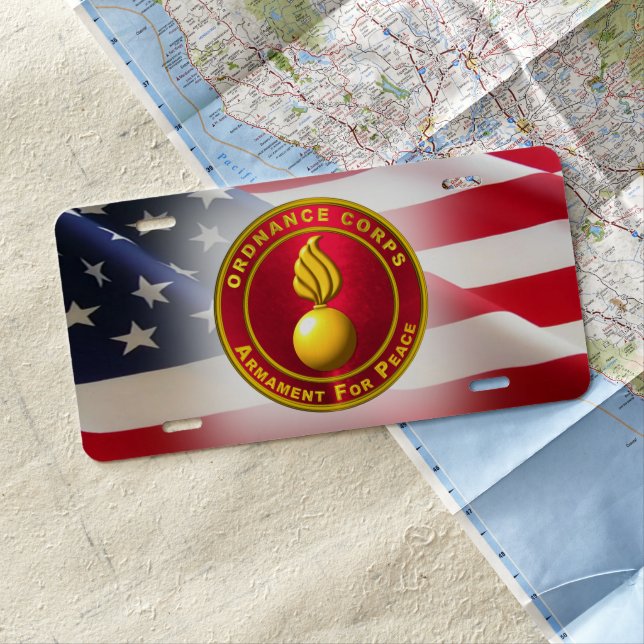 Ordnance Corps  License Plate (In Situ)