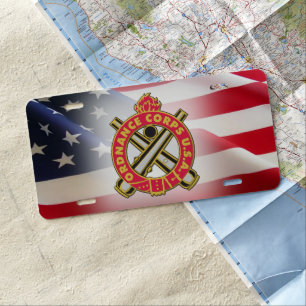 Ordnance Corps License Plate