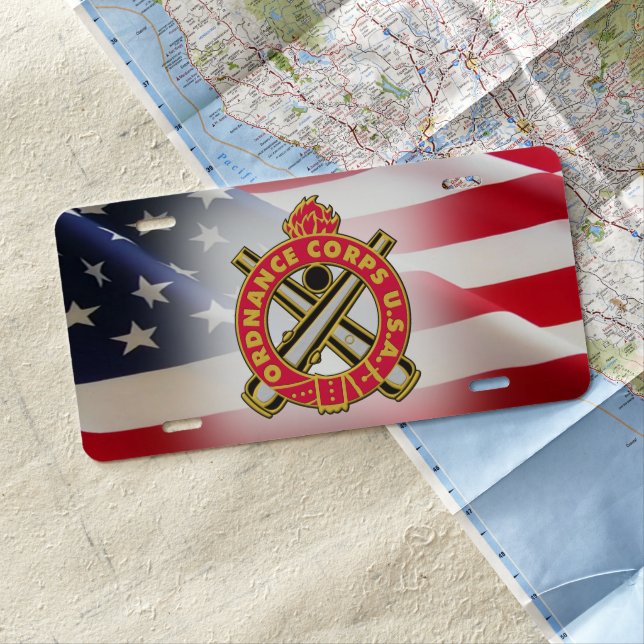 Ordnance Corps  License Plate (In Situ)