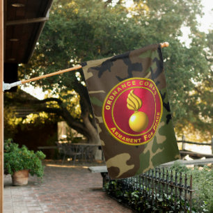Ordnance Corps Veteran House Flag