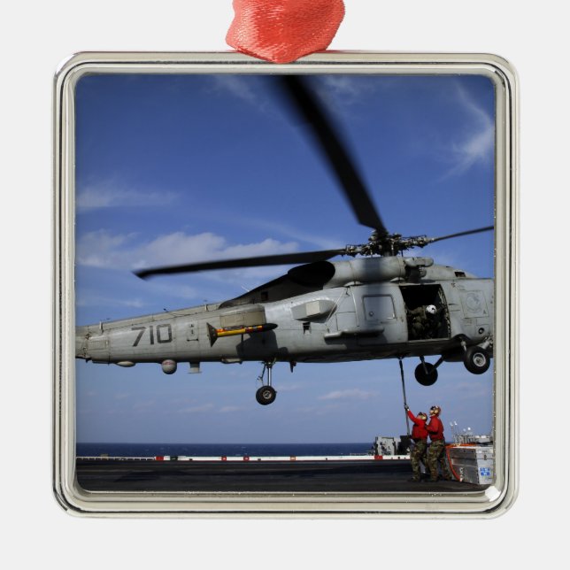 Ordnancemen connect transport cables metal ornament (Front)