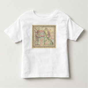 Ore, Wash, Idaho, Mont Map by Mitchell Toddler T-shirt