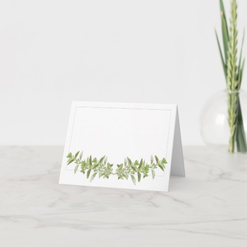 OREGANO Note Card  Horizontal