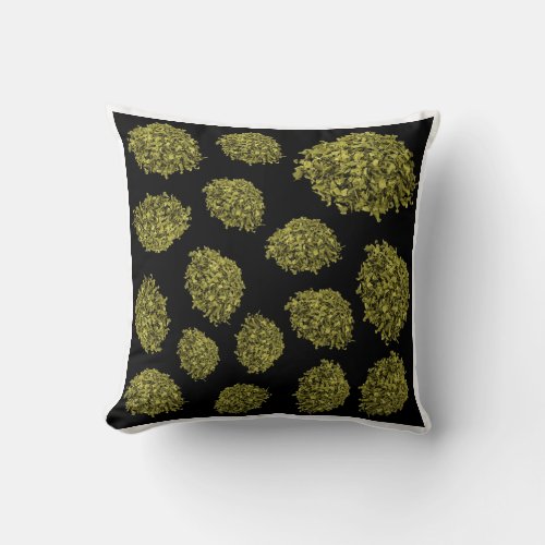 Oregano pattern throw pillow
