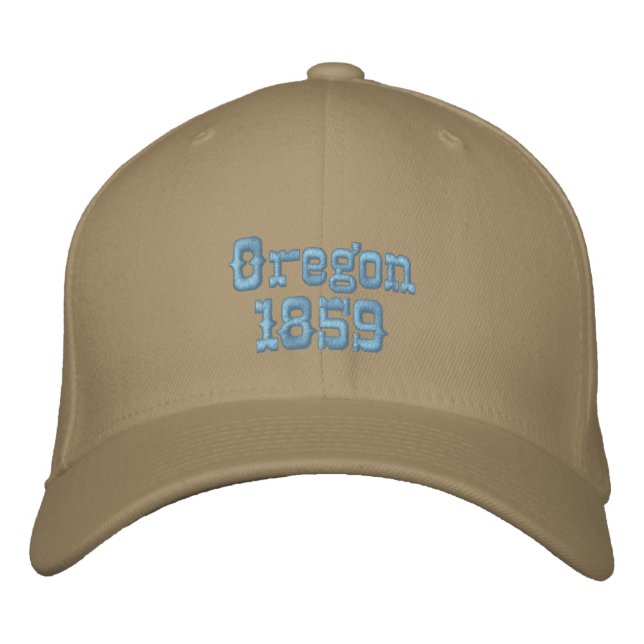 Oregon 1859 embroidered baseball hat (Front)