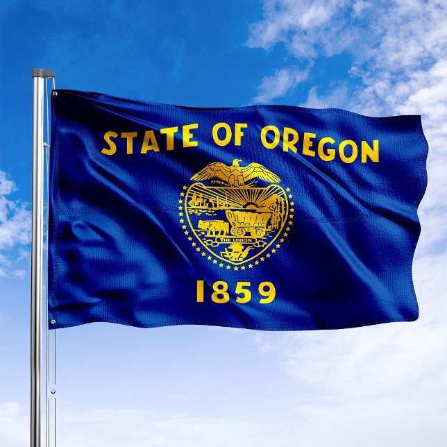 Oregon 1859 Flag (Oregon State Flag Banner and Designs from FlagSwag.com)