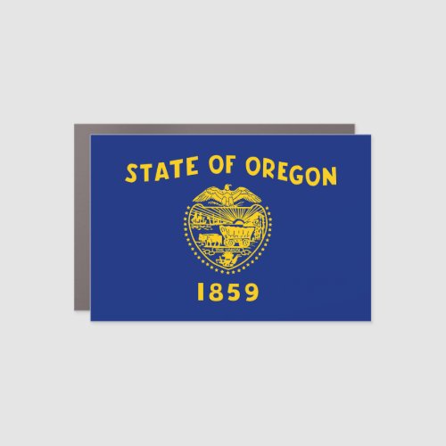 Oregon 1859 Flag Car Magnet