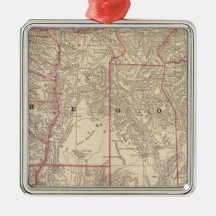 Oregon 6 metal ornament