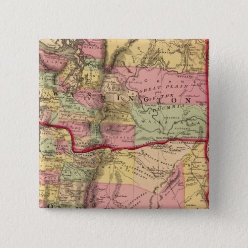 Oregon and the Territory of Washington Button