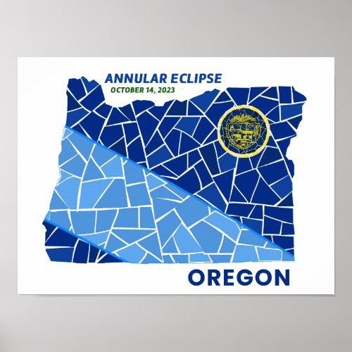 Oregon Annular Eclipse Poster