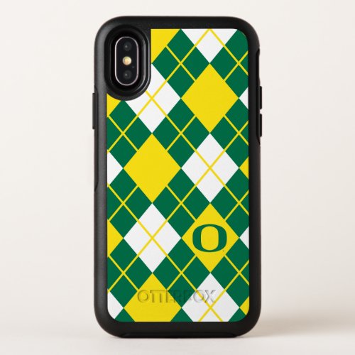 Oregon  Argyle Pattern OtterBox Symmetry iPhone X Case