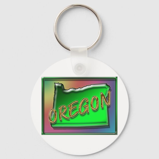 Oregon Art Keychain (Front)