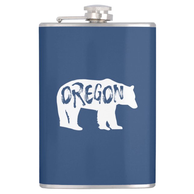 Oregon Bear Flask (Front)