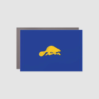 Oregon Beaver Flag Car Magnet