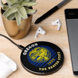 OREGON BEAVER STATE FLAG WIRELESS CHARGER 
