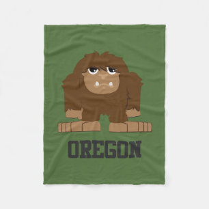 Oregon Bigfoot Fleece Blanket