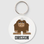 Oregon Bigfoot Keychain at Zazzle