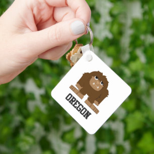 Oregon Bigfoot Keychain