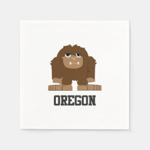 Oregon Bigfoot Paper Napkins