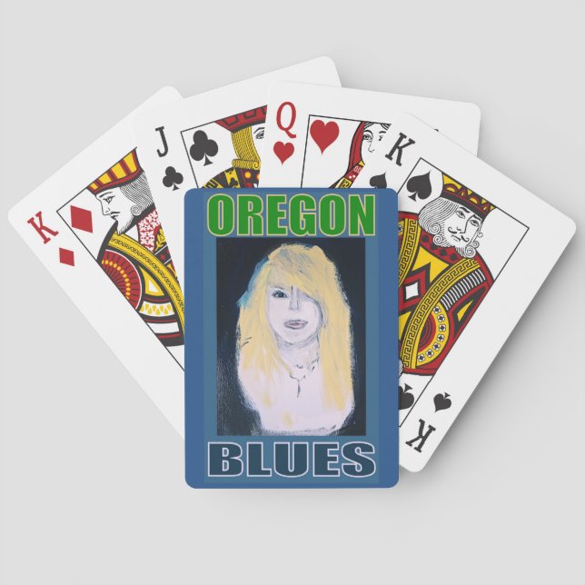 OREGON BLUES POKER CARDS (Back)