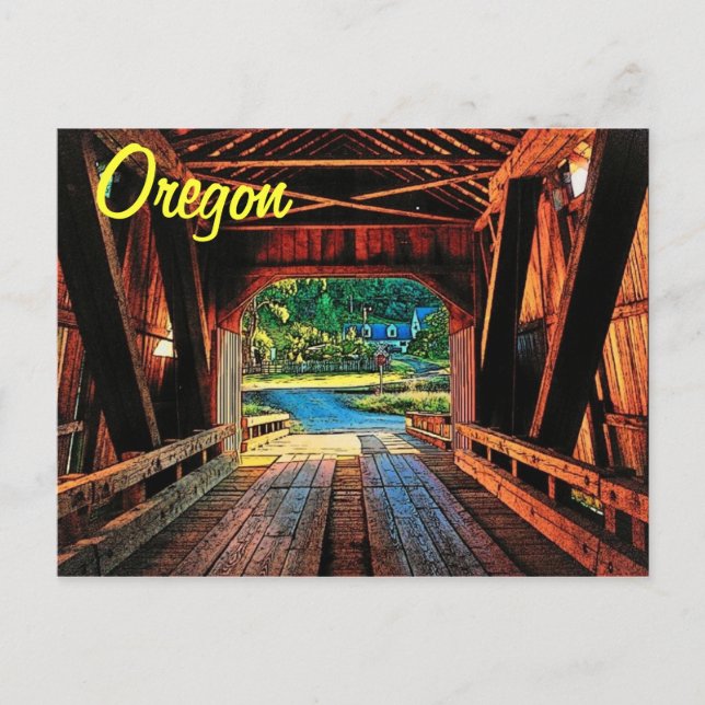 Oregon Bridge Postcard (Front)