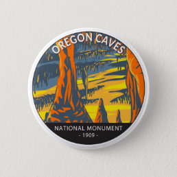 Oregon Caves National Monument Oregon Circle  Button