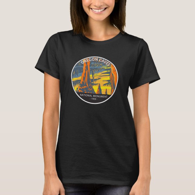 Oregon Caves National Monument Oregon Circle T-Shirt (Front)