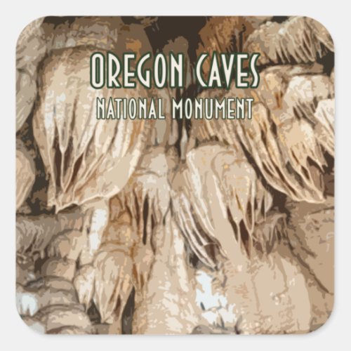 Oregon Caves National Monument Square Sticker