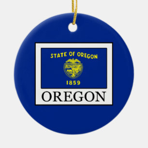 Oregon Ceramic Ornament