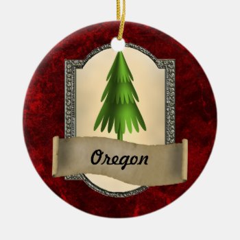 Oregon Christmas Ornament by christmas_tshirts at Zazzle