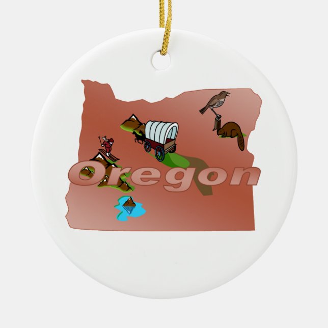 Oregon Christmas Tree Ornament (Front)