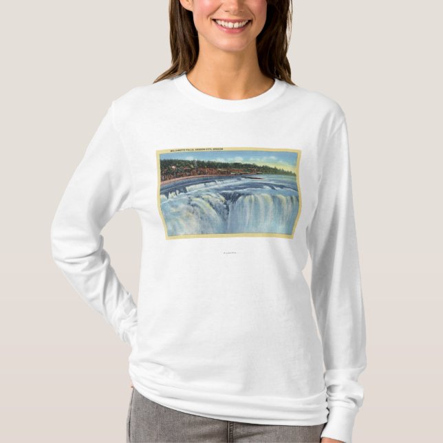 Oregon City, ORWillamette Falls ViewCity, OR T-Shirt (Front)