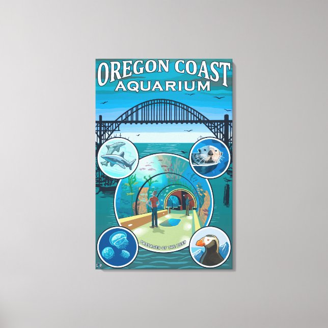 Oregon Coast Aquarium Canvas Print (Front)