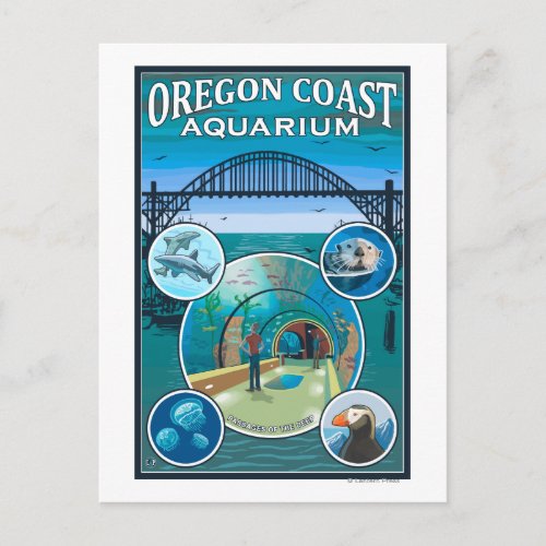 Oregon Coast Aquarium Postcard