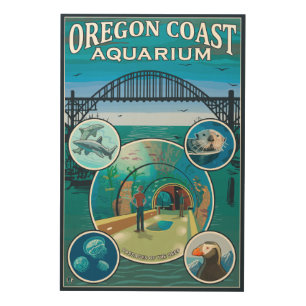 Oregon Coast Aquarium Wood Wall Art