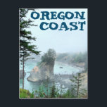 Oregon Coast Boardman Foggy Scenic Overlook Postcard<br><div class="desc">Hello! Hope you like this photo I took on my travels! Feel free to add your own text and check my shops for more!</div>