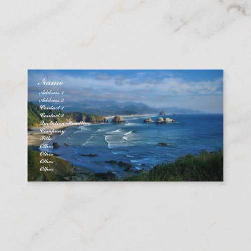 Oregon Coast business card