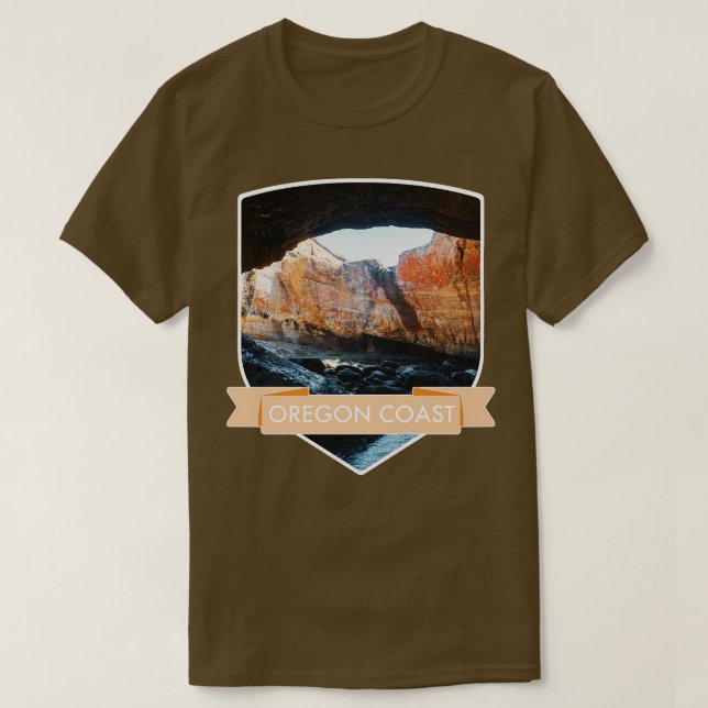 Oregon Coast CaveTravel Photography in the PNW T-Shirt (Design Front)